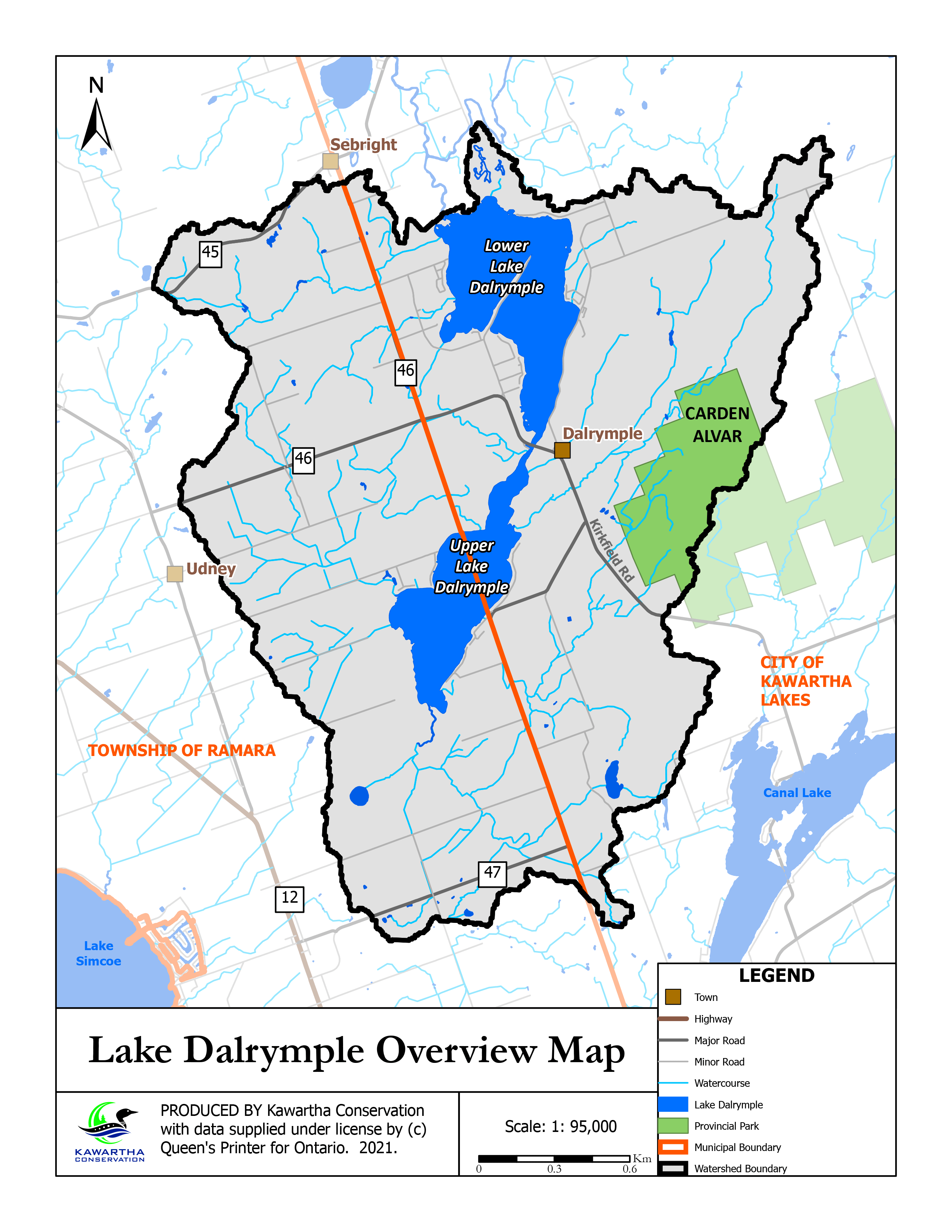 Lake Dalrymple Map