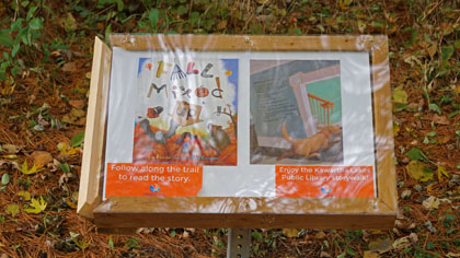 Cover of 'Fall Mixed Up' on the story walk